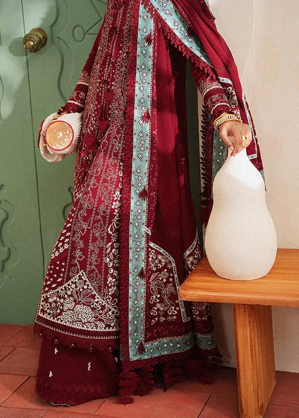 Suffuse Eid Lawn 25 Red Organza – view 3 – Poshaq
