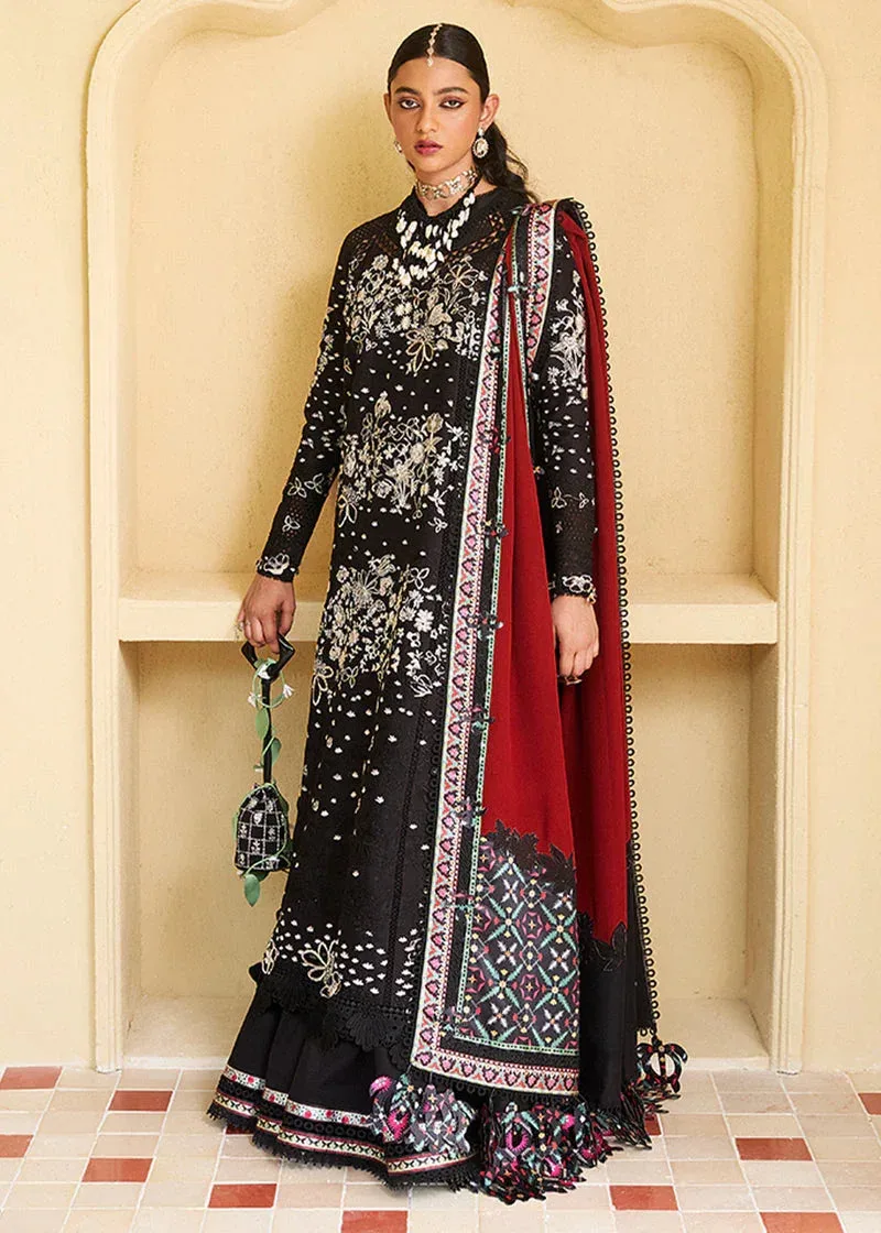 Suffuse Eid Lawn 25 Black Organza – view 1 – Poshaq