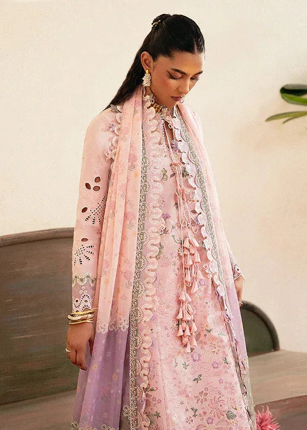 Suffuse Eid Lawn 25 Powder Pink Organza – view 4 – Poshaq