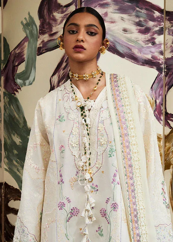 Suffuse Eid Lawn 25 Off White Organza – view 4 – Poshaq