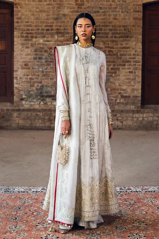 Suffuse Silk Pret Summer 25 Silver Organza – view 1 – Poshaq