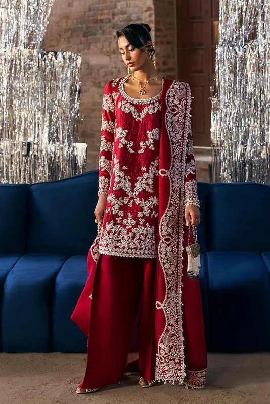 Suffuse Silk Pret Summer 25 Red Raw Silk – view 1 – Poshaq