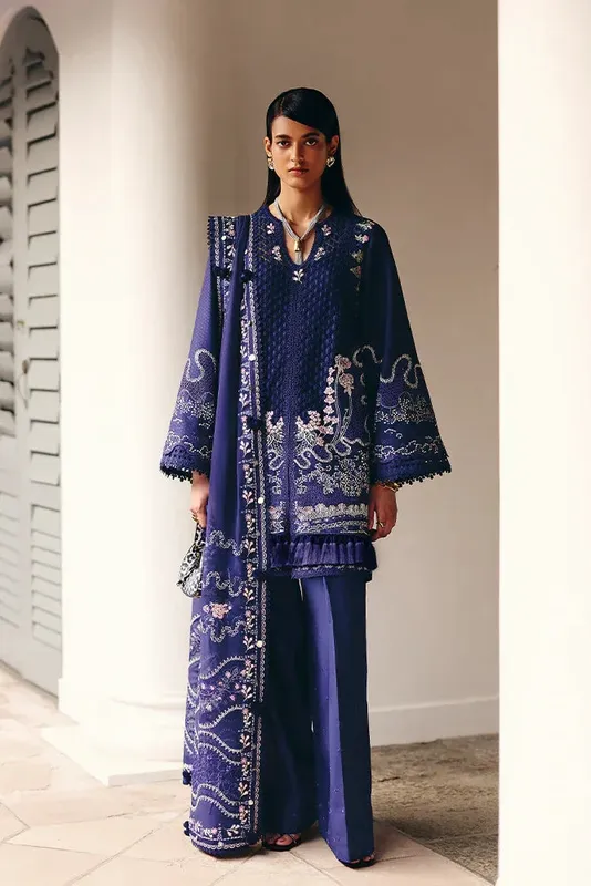 Suffuse Casual Pret 25 Dark Blue Chiffon – view 1 – Poshaq