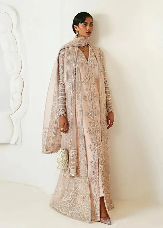 Suffuse Freeshia RTW'24 Peach Raw Silk – view 1 – Poshaq