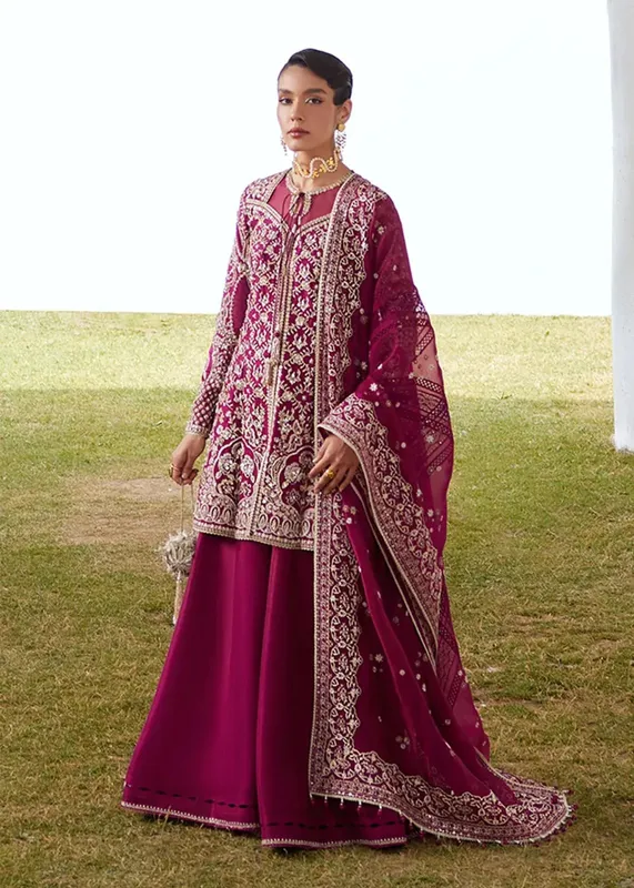 Suffuse Freeshia RTW'24 Pink Raw Silk – view 1 – Poshaq