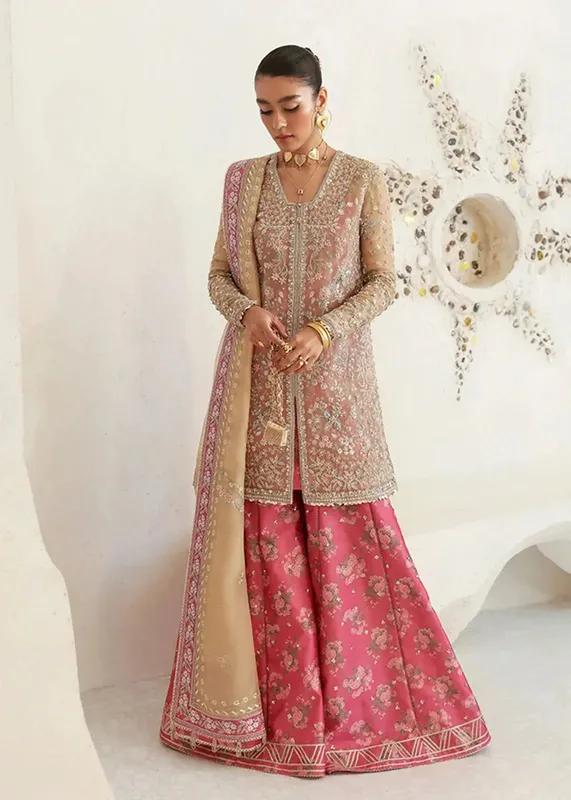 Suffuse Freeshia RTW'24 Pink Raw Silk – view 1 – Poshaq