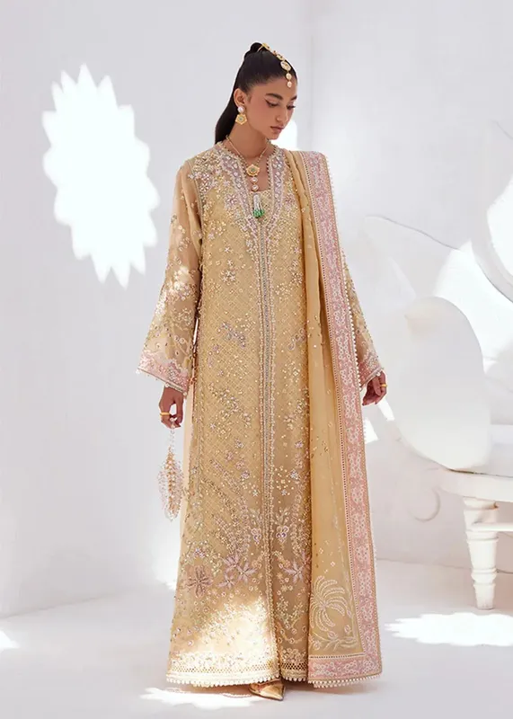 Suffuse Freeshia RTW'24 Yellow Raw Silk – view 1 – Poshaq