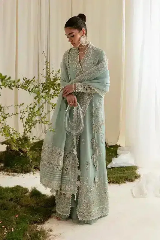 Suffuse Freeshia Formals 23 Green Organza – view 1 – Poshaq