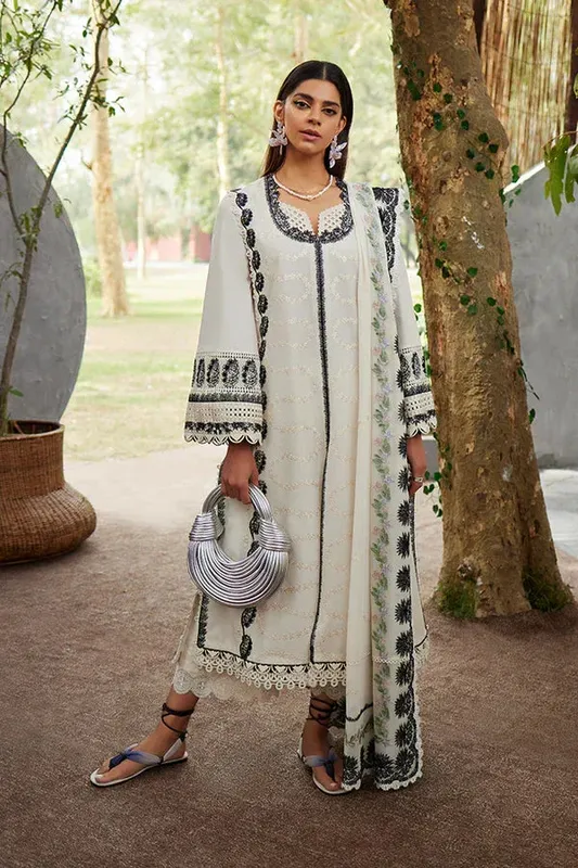 Suffuse Casual Pret Eid 24 Black Chiffon – view 1 – Poshaq