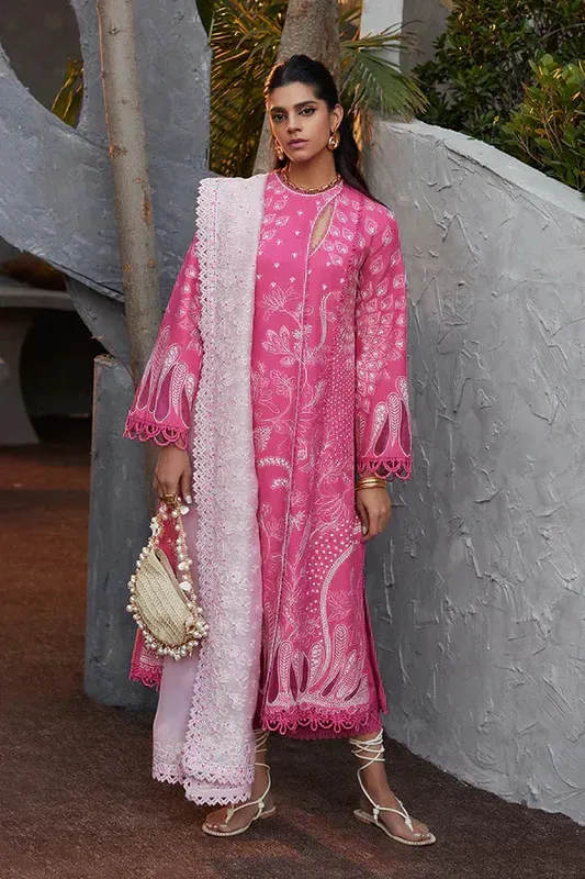 Suffuse Casual Pret Eid 24 Pink – view 1 – Poshaq