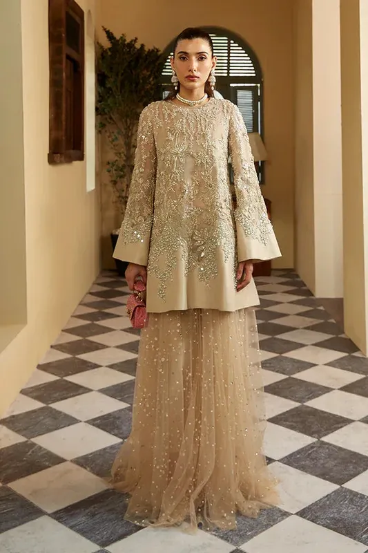 Suffuse LUXURY PRET Gold Net – view 1 – Poshaq