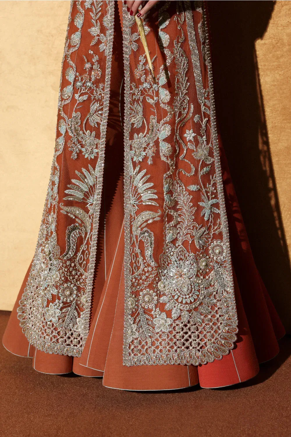 Soraya Oriana Luxury Formals 26 Orange Net – view 4 – Poshaq