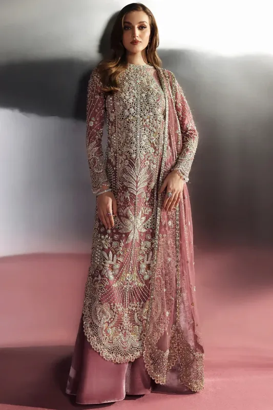 Soraya Oriana Luxury Formals 26 Pink Velvet – view 1 – Poshaq