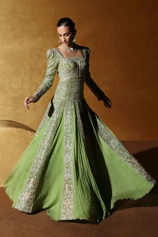 Soraya Oriana Luxury Formals 26 Green – view 1 – Poshaq
