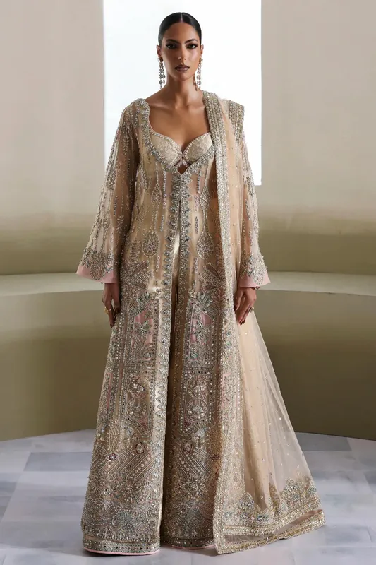 Soraya Oriana Luxury Formals 26 Beige – view 1 – Poshaq