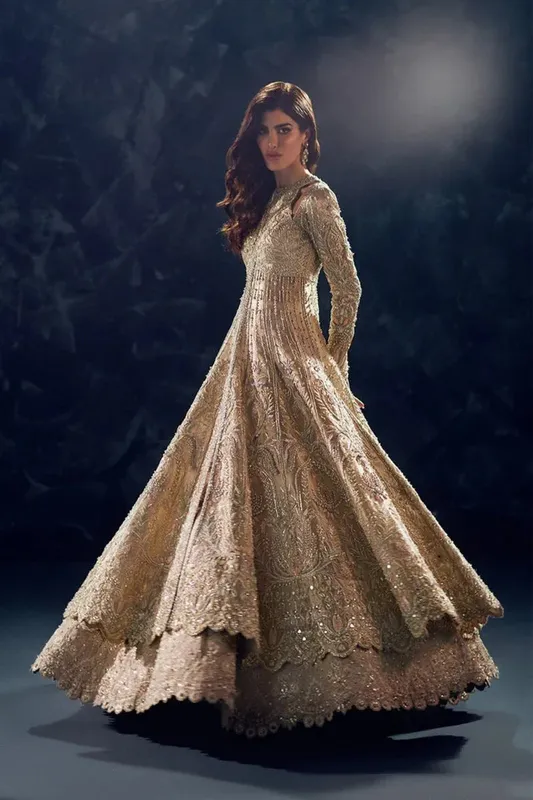 Soraya Oriana Luxury Formals Gold Tissue – view 1 – Poshaq