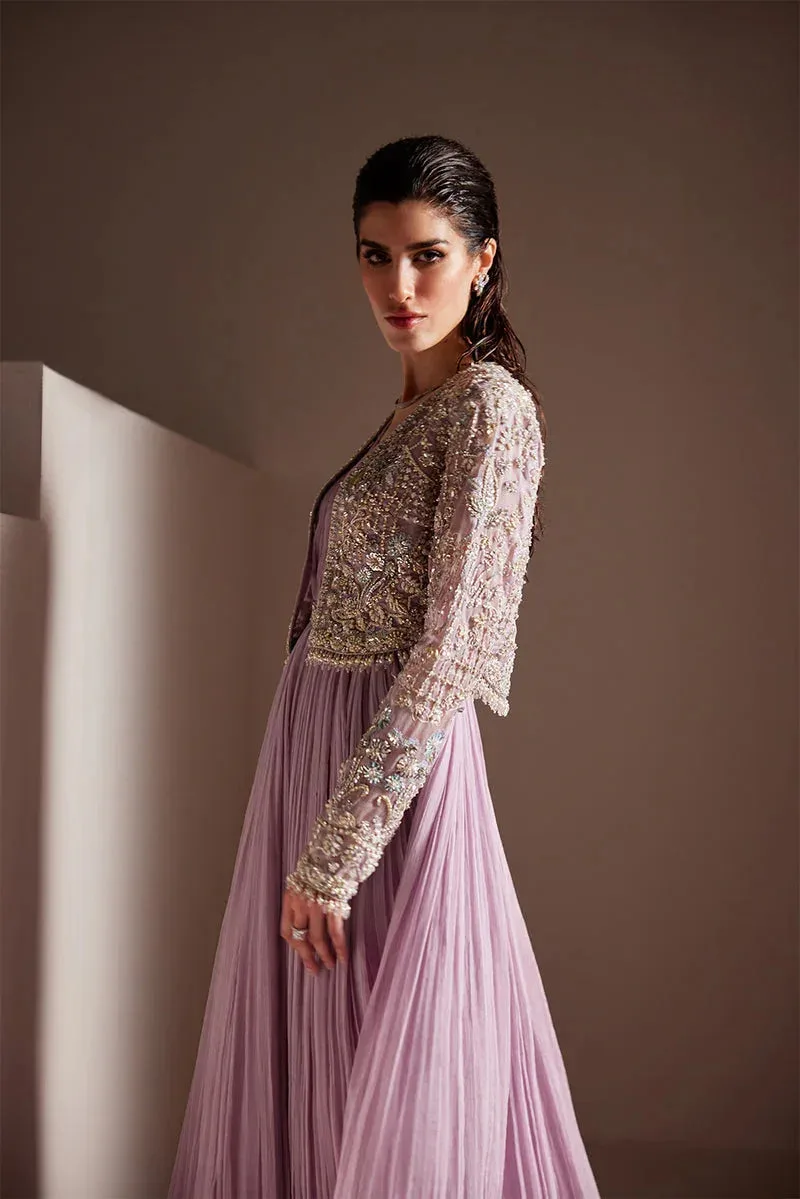 Soraya Oriana Luxury Formals Lilac Organza – view 4 – Poshaq