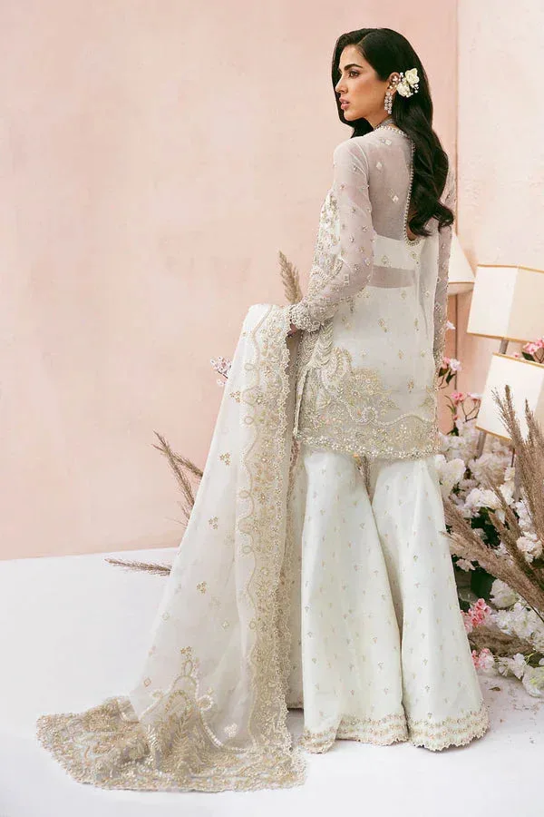 Soraya Amelia Luxury Formals White Raw Silk – view 2 – Poshaq