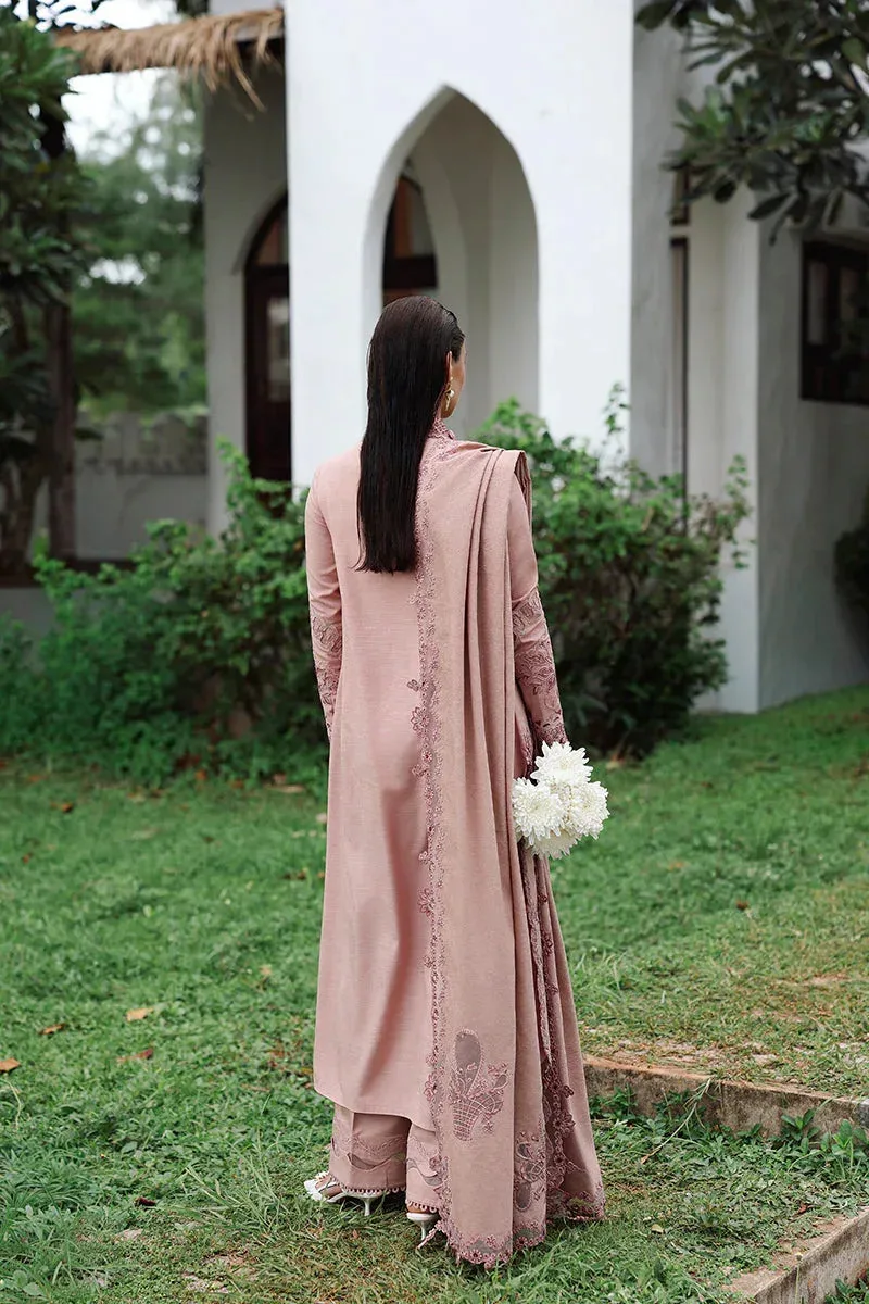Qalamkar Q Linen 25 Light Brown Linen – view 2 – Poshaq