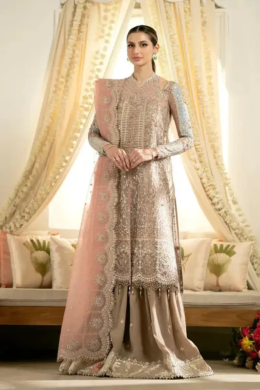 Qalamkar Dilnaz Wedding Formals Raw Silk – view 1 – Poshaq