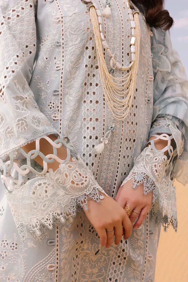 Qalamkar Chikankari Eid Edit 24 Grey Lawn – view 3 – Poshaq
