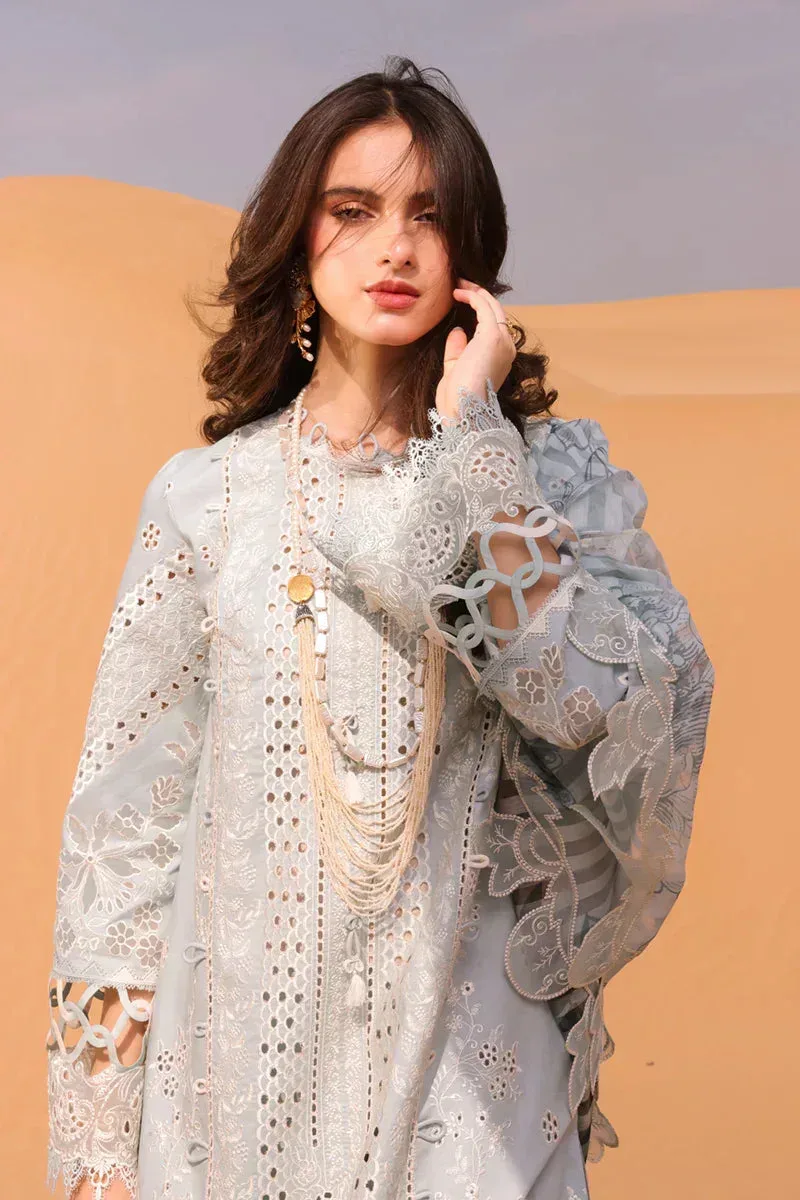 Qalamkar Chikankari Eid Edit 24 Grey Lawn – view 5 – Poshaq