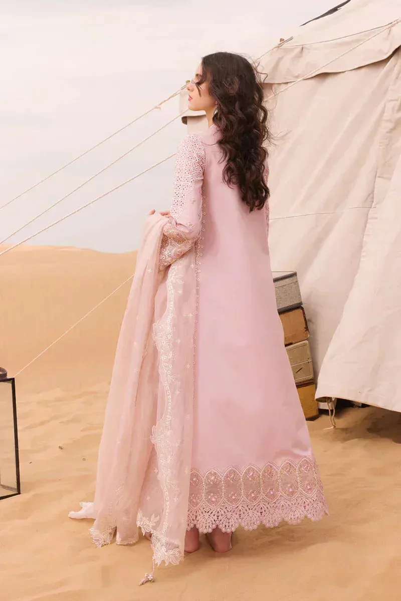 Qalamkar Chikankari Eid Edit 24 Pink Lawn – view 2 – Poshaq