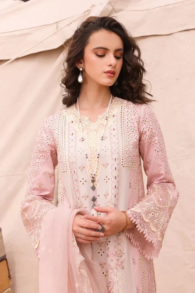 Qalamkar Chikankari Eid Edit 24 Pink Lawn – view 3 – Poshaq