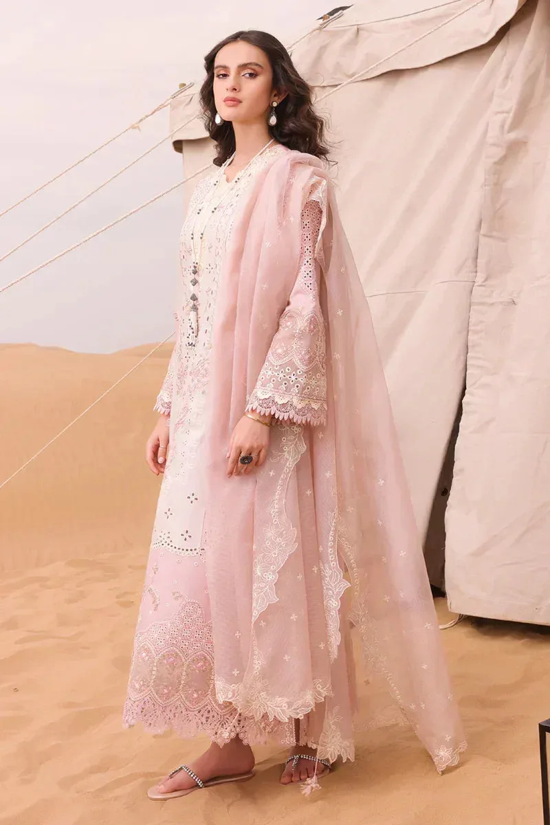 Qalamkar Chikankari Eid Edit 24 Pink Lawn – view 4 – Poshaq