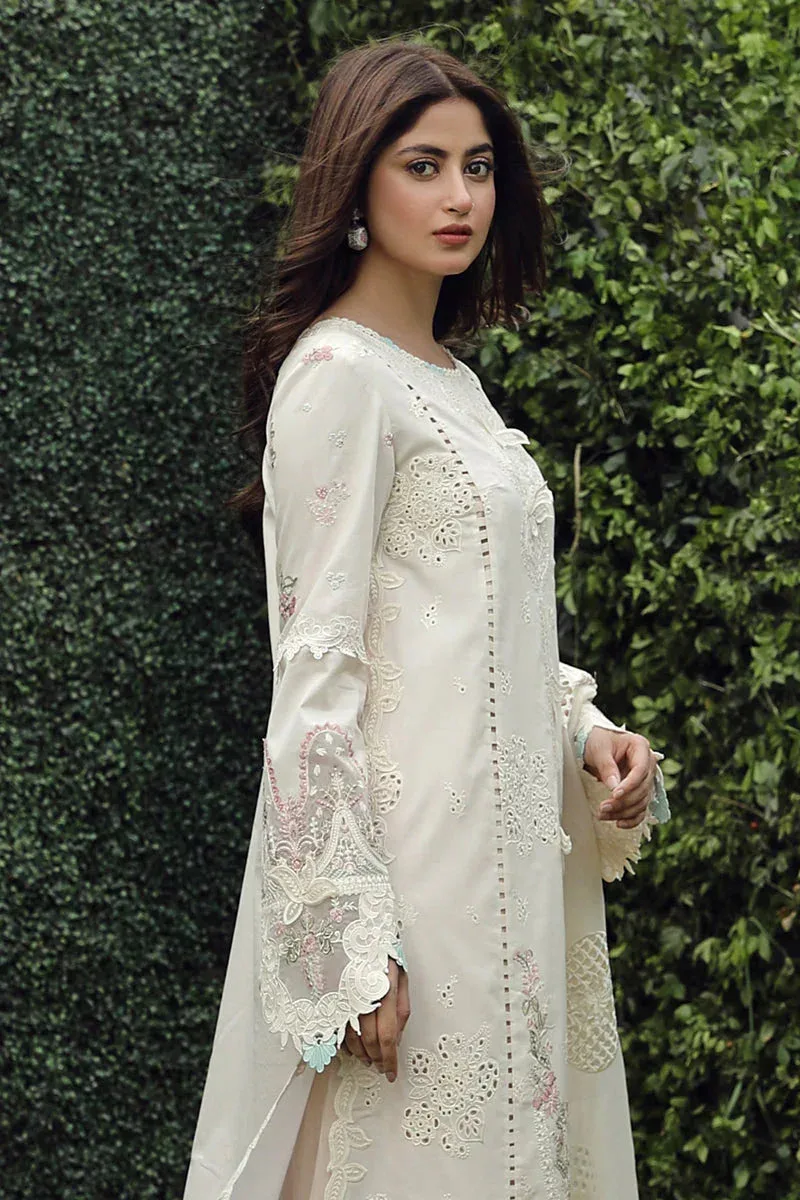 Qalamkar Festive Lawn 2024 Organza – view 3 – Poshaq