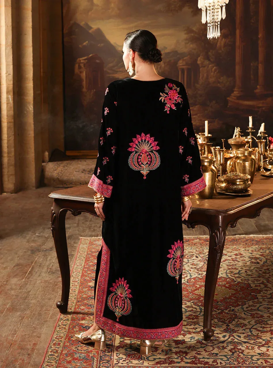 Zainab Chottani Velura Velvet Edit 25 Black Velvet – view 2 – Poshaq