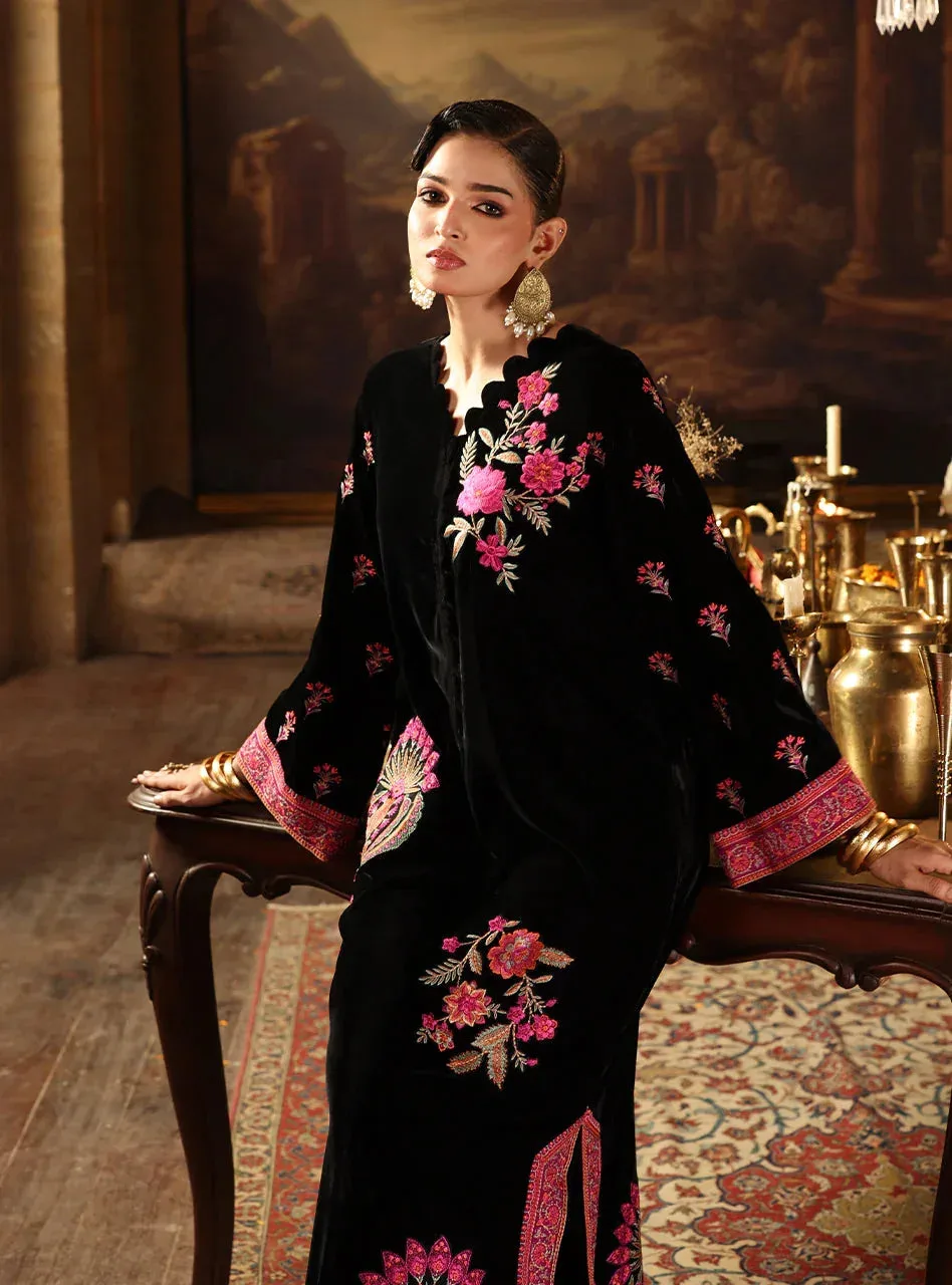 Zainab Chottani Velura Velvet Edit 25 Black Velvet – view 3 – Poshaq