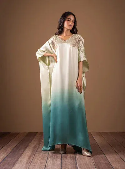 Zainab Chottani The Kaftan Edit Cream Silk – view 1 – Poshaq