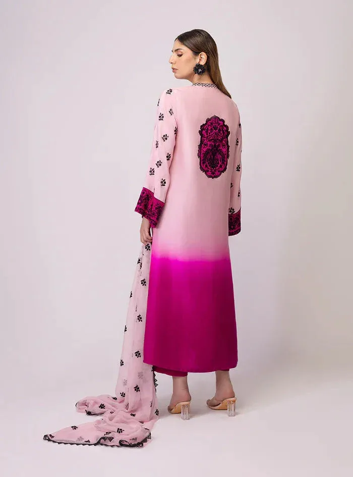 Zainab Chottani Luxe Edit 25 Lavender Pinocchio Raw Silk – view 3 – Poshaq