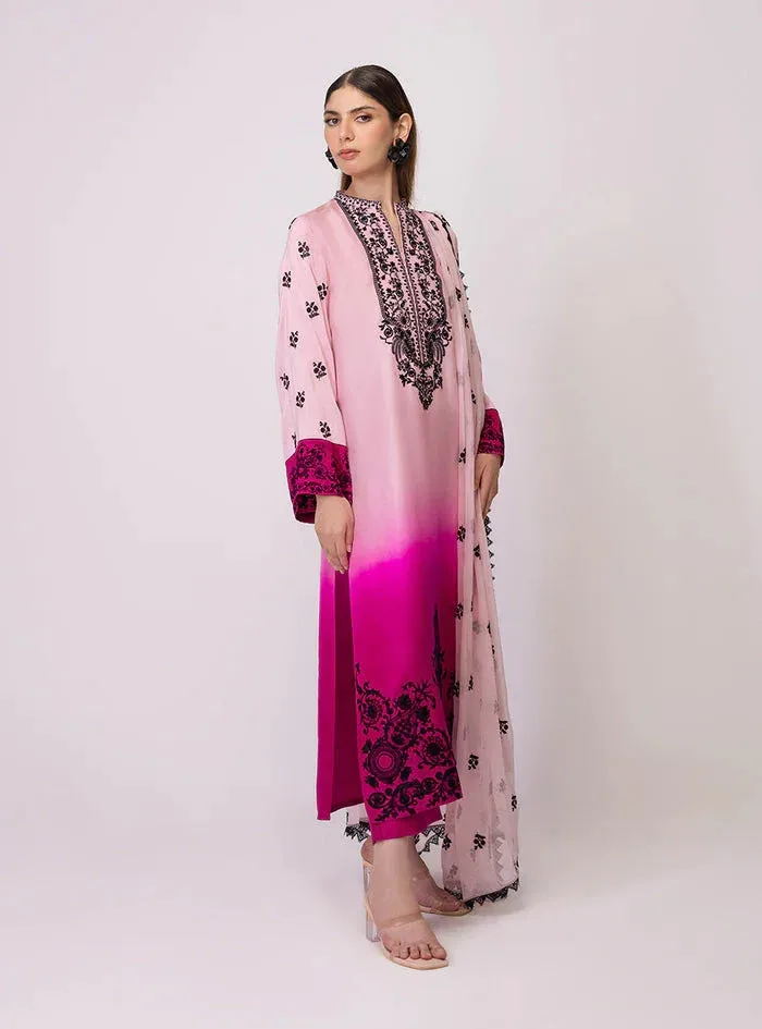 Zainab Chottani Luxe Edit 25 Lavender Pinocchio Raw Silk – view 4 – Poshaq