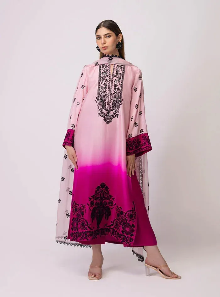 Zainab Chottani Luxe Edit 25 Lavender Pinocchio Raw Silk – view 5 – Poshaq