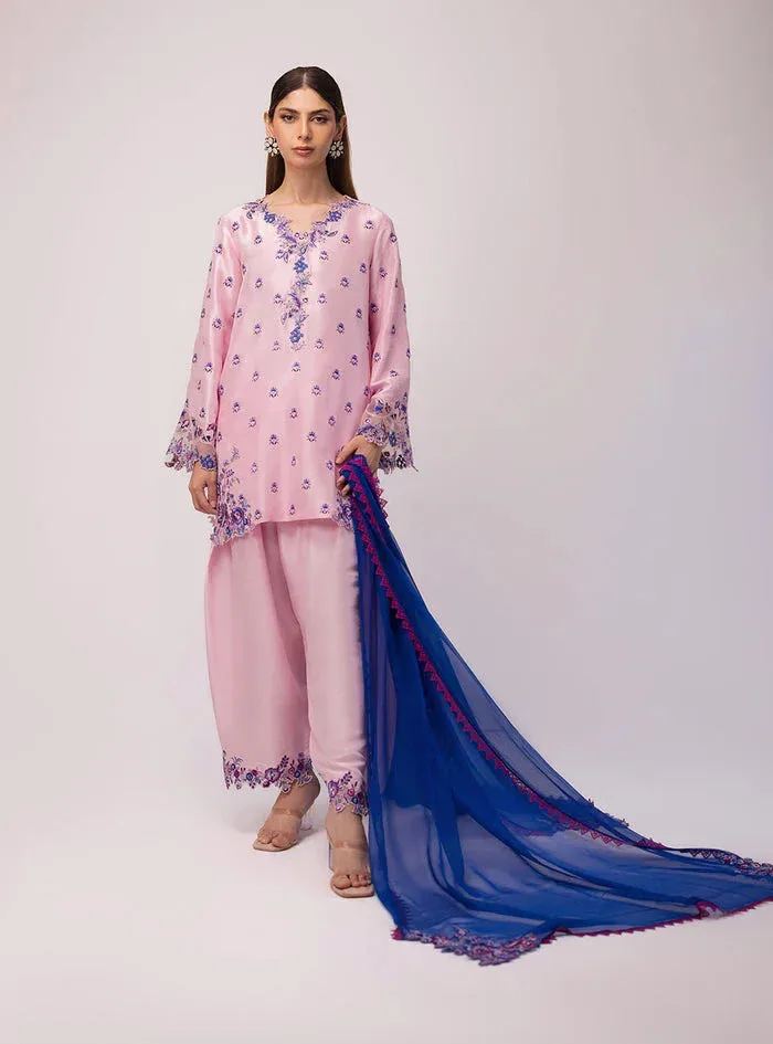 Zainab Chottani Luxe Edit 25 Lavender Pinocchio Raw Silk – view 1 – Poshaq
