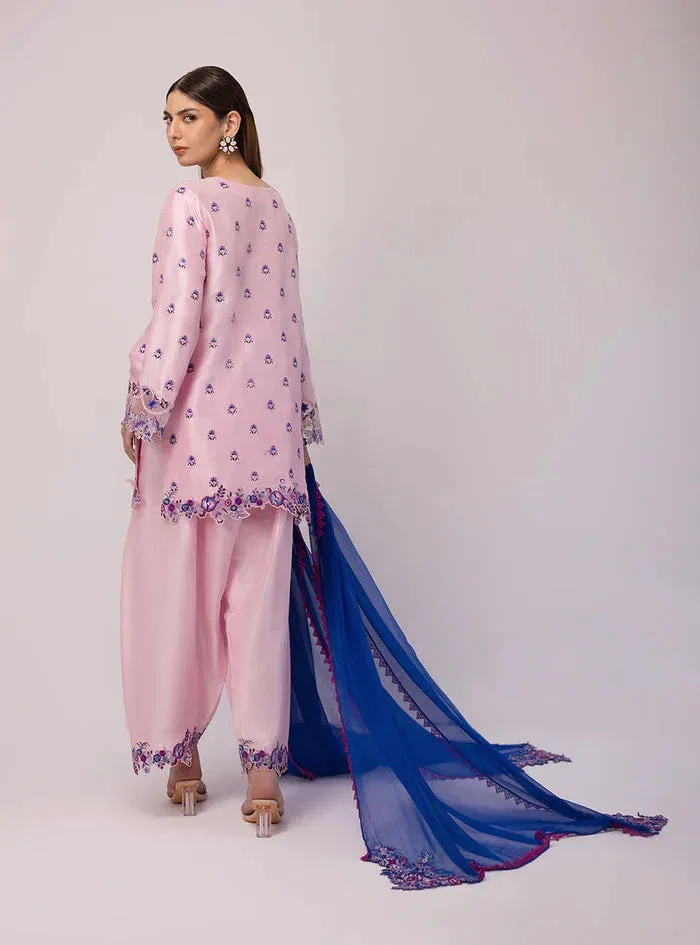 Zainab Chottani Luxe Edit 25 Lavender Pinocchio Raw Silk – view 2 – Poshaq