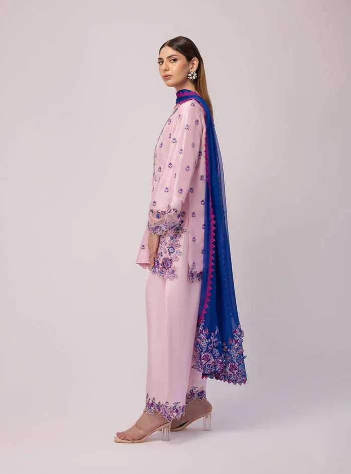 Zainab Chottani Luxe Edit 25 Lavender Pinocchio Raw Silk – view 3 – Poshaq