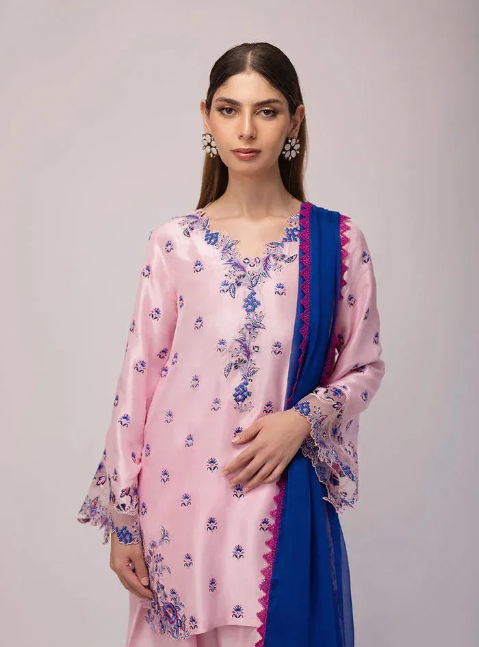 Zainab Chottani Luxe Edit 25 Lavender Pinocchio Raw Silk – view 5 – Poshaq