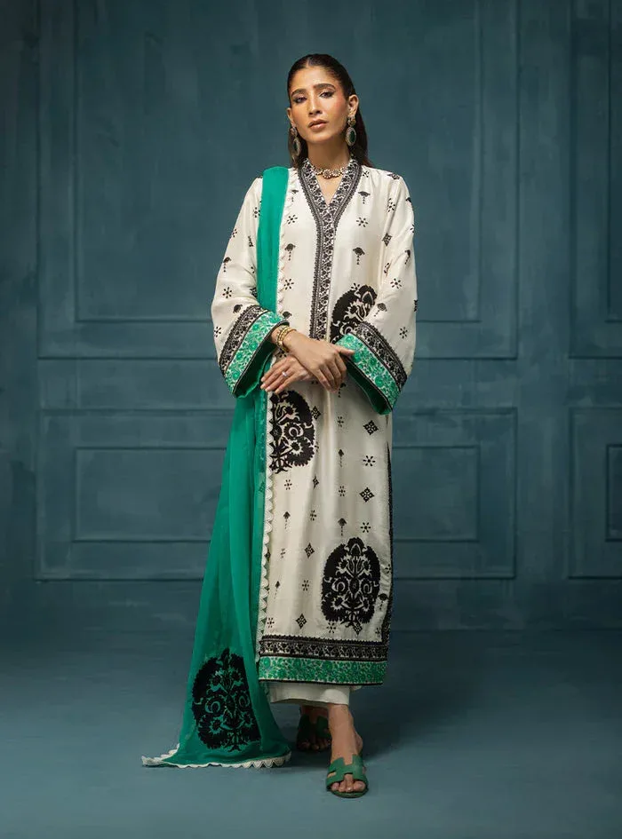 Zainab Chottani Luxe Edit 25 Off White Raw Silk – view 5 – Poshaq