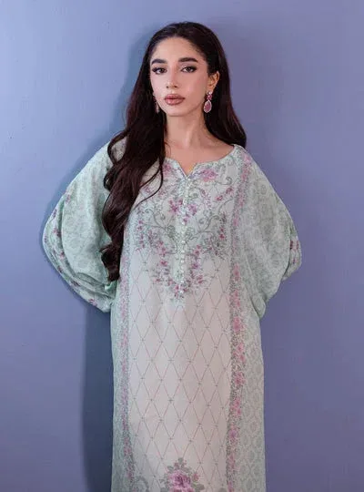 Zainab Chottani The Kaftan Edit Pearl White Organza – view 4 – Poshaq