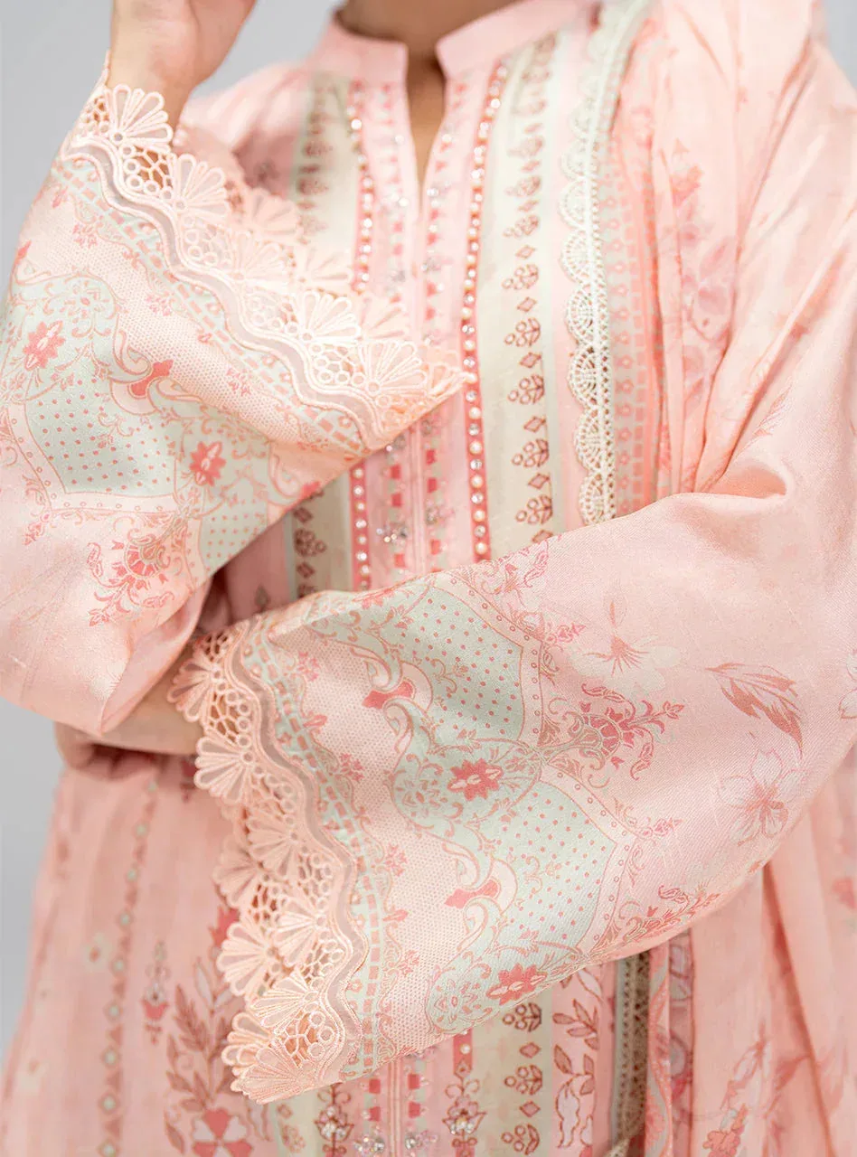 Zainab Chottani Luxe Pret 25 Light Pink Chiffon – view 3 – Poshaq