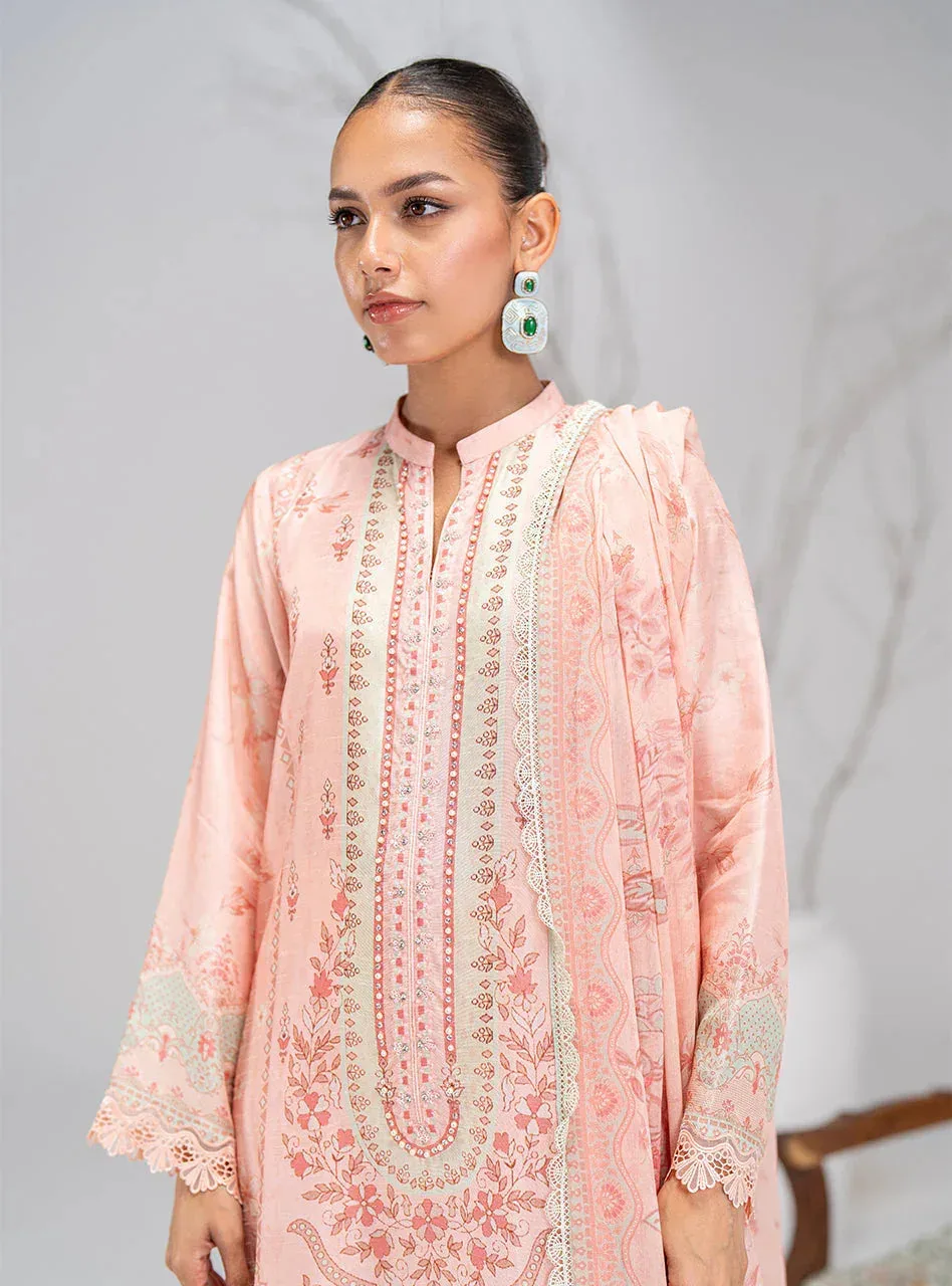 Zainab Chottani Luxe Pret 25 Light Pink Chiffon – view 4 – Poshaq
