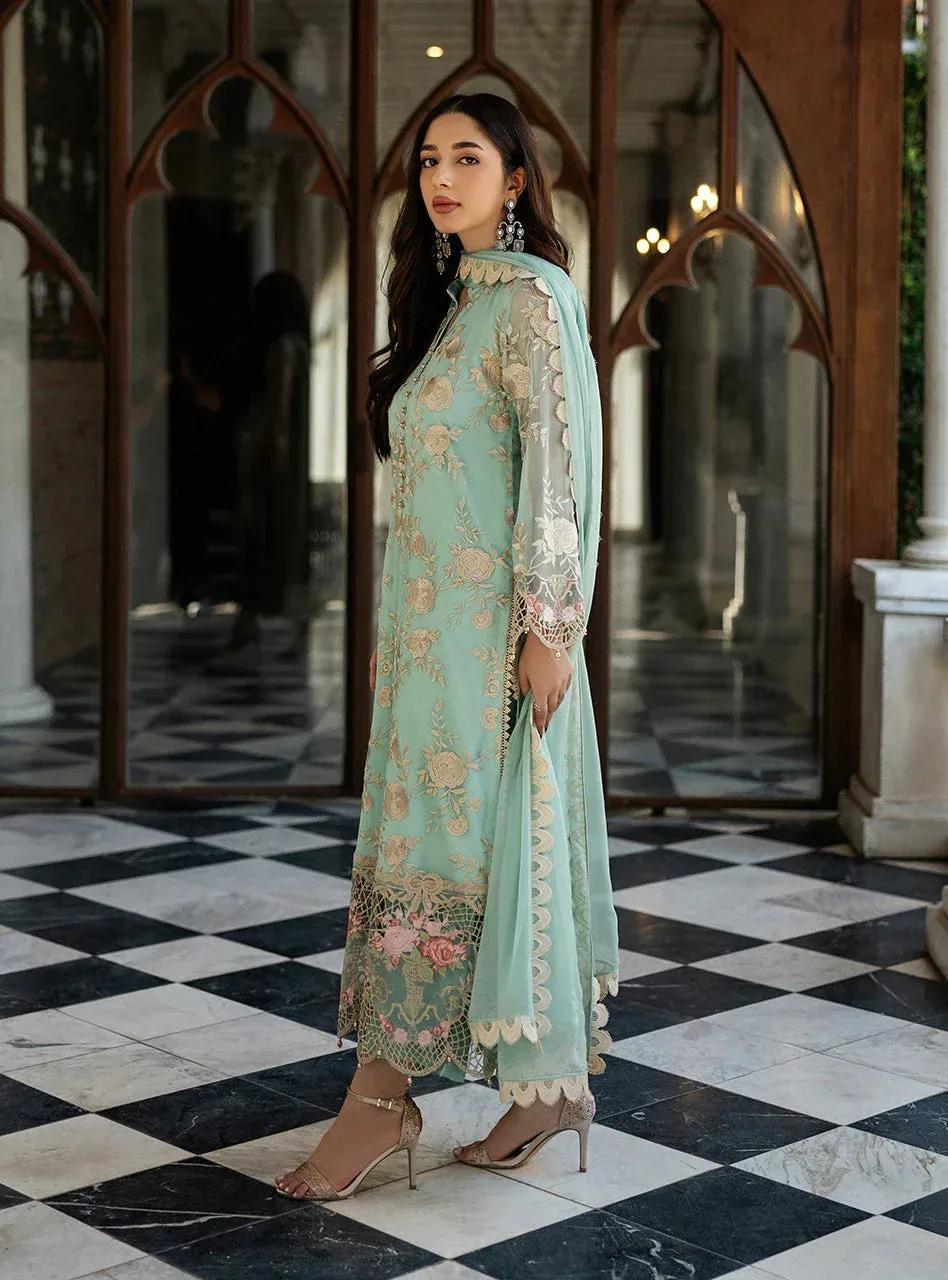 Zainab Chottani Ramadan Edit 25 Mint Green Chiffon – view 2 – Poshaq
