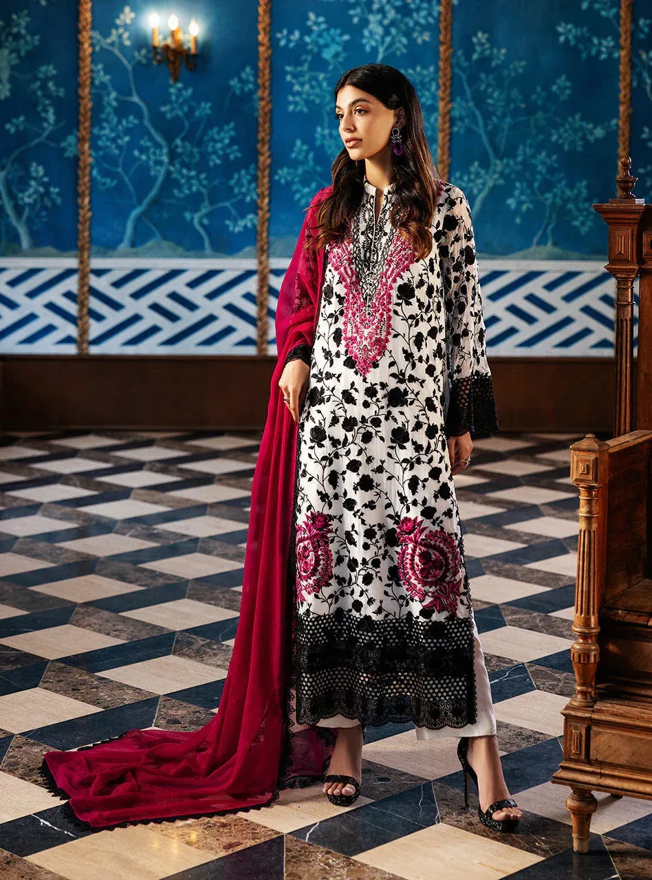 Zainab Chottani Ramadan Edit 25 White Chiffon – view 1 – Poshaq
