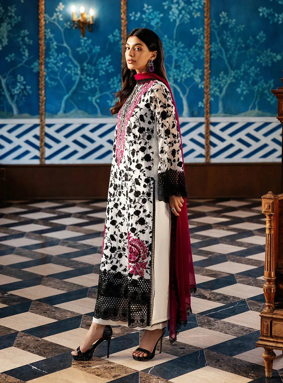 Zainab Chottani Ramadan Edit 25 White Chiffon – view 2 – Poshaq