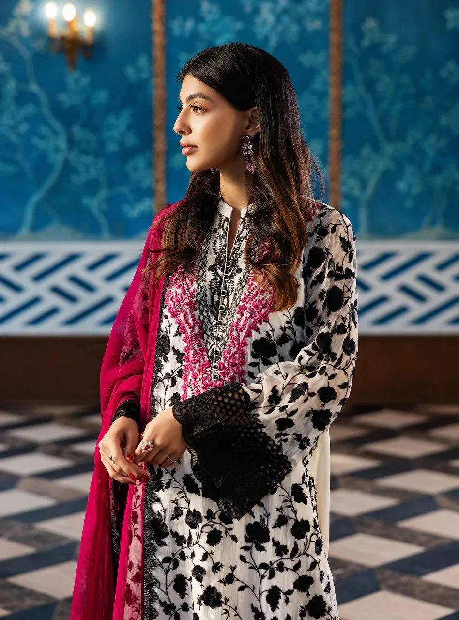 Zainab Chottani Ramadan Edit 25 White Chiffon – view 4 – Poshaq