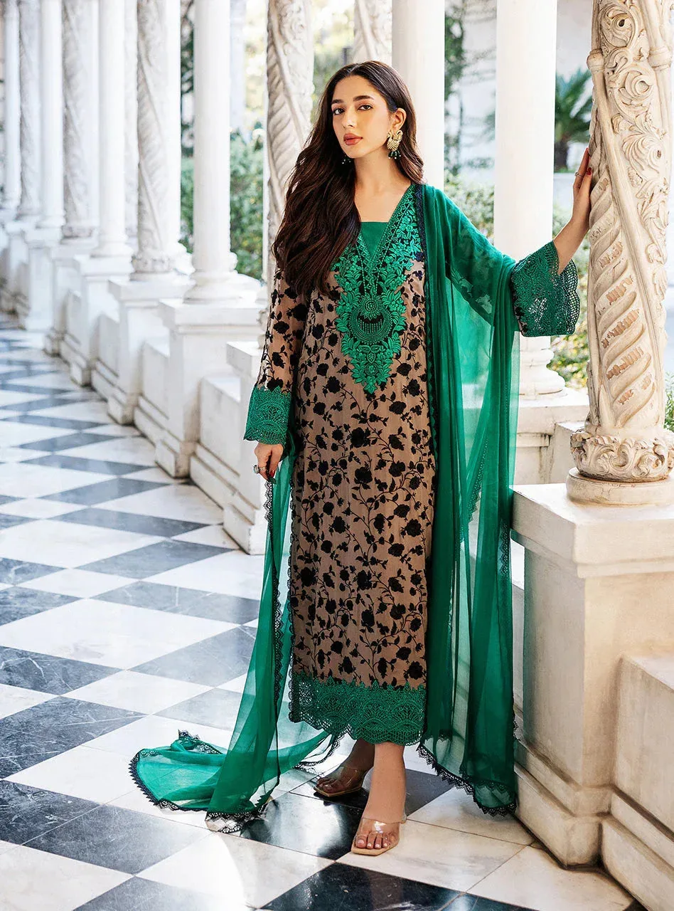 Zainab Chottani Ramadan Edit 25 Coffee Chiffon – view 1 – Poshaq