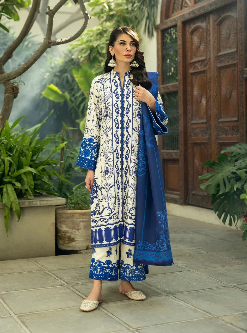 Zainab Chottani Winter Shawls 24 Ivory – view 4 – Poshaq